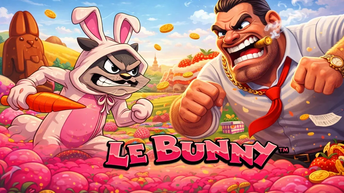 Artwork della slot Le Bunny, uno dei giochi in evidenza su SpinBoss